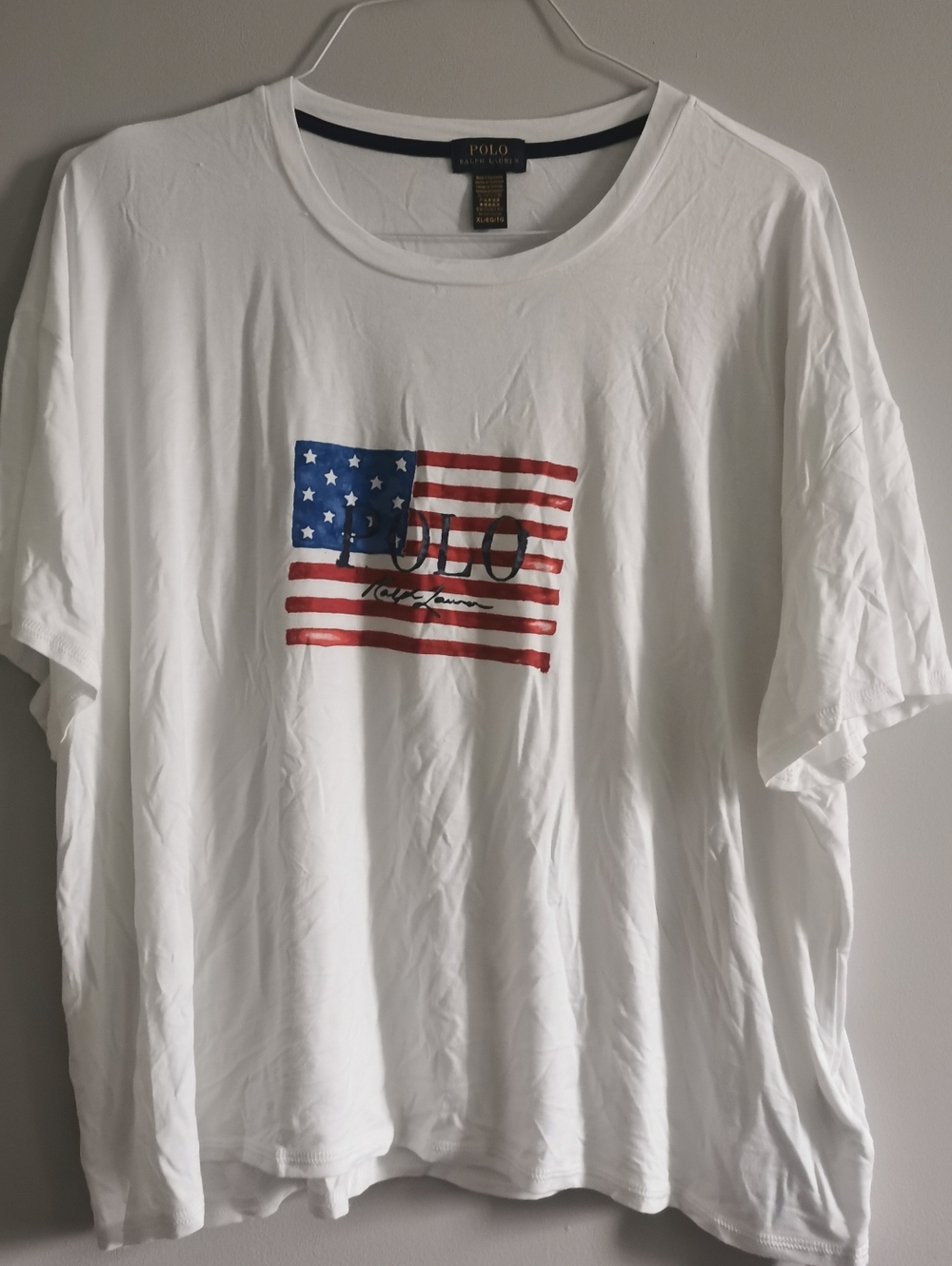 (3/$12) - Polo Ralph Lauren Womens Short Sleeve Shirt. White XL.